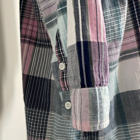 Croft & Barrow 3/4 Sleeve Button Front Blouse - Picture 3 of 6